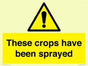 These crops have been sprayed